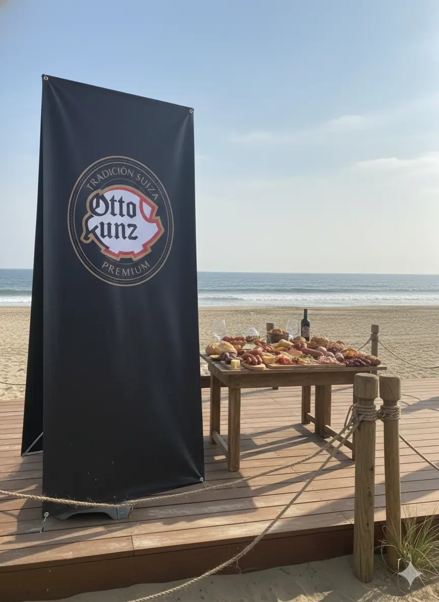 PARANTE ARAÑA DOBLE CARA PUBLICITARIO PARA EVENTOS EN LIMA