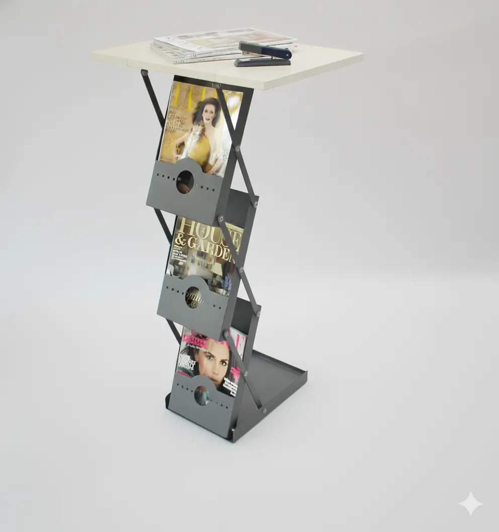 PORTA REVISTAS PUBLICITARIO EN LIMA PARA FERIAS Y OFICINAS