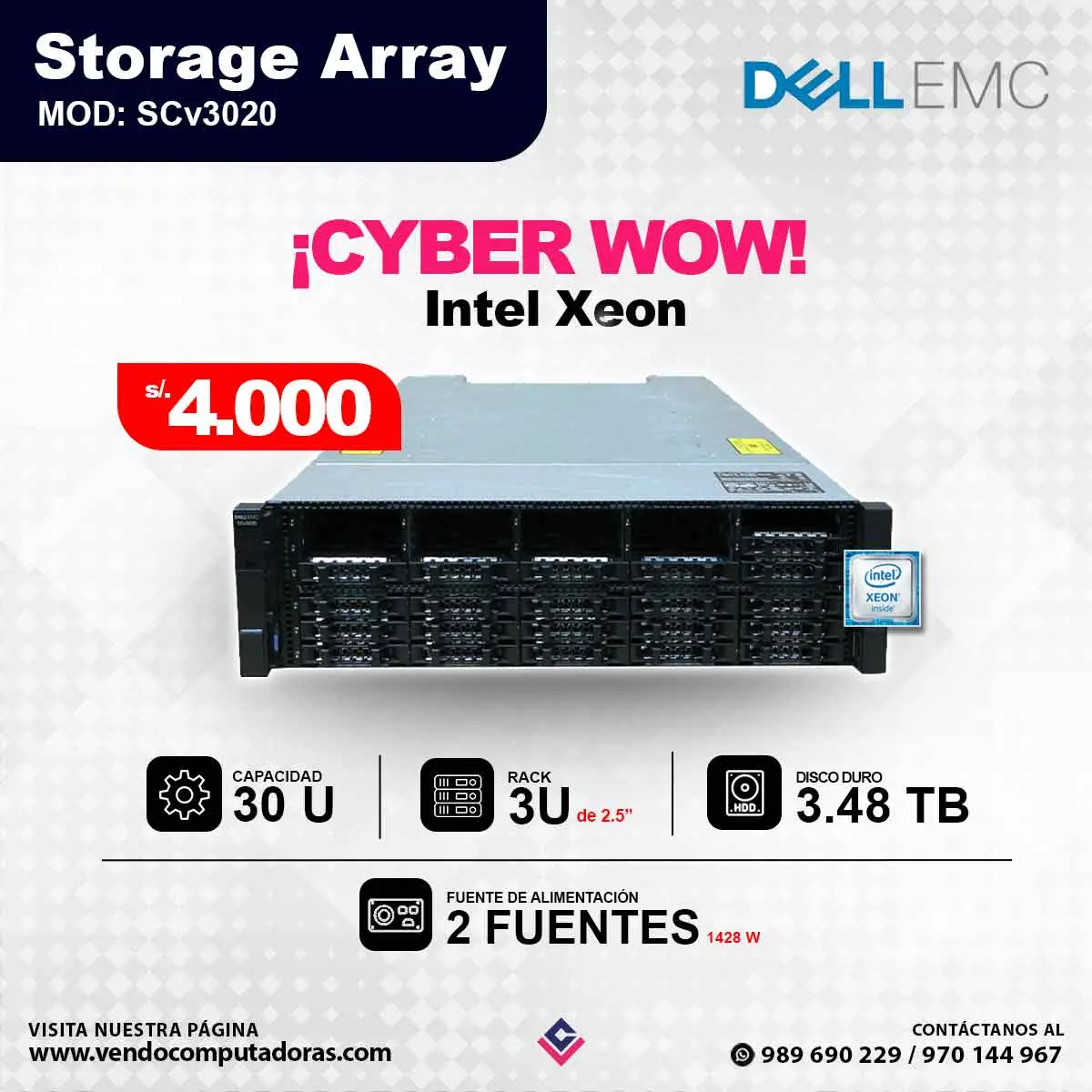 Storage Array SCv3020 