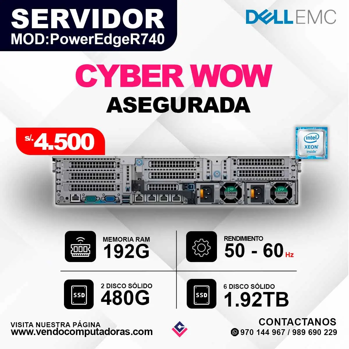SERVIDOR DELLEMC PowerEdge R740