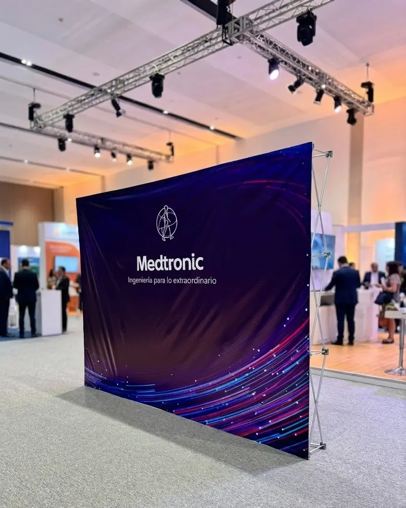 Backing Wall Velcro Banner para ferias y eventos publicitari