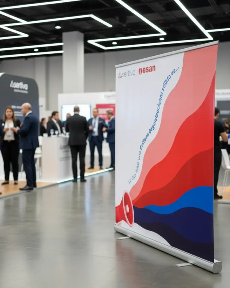 Roll Screen Extra Wide para ferias y exhibiciones publicitar