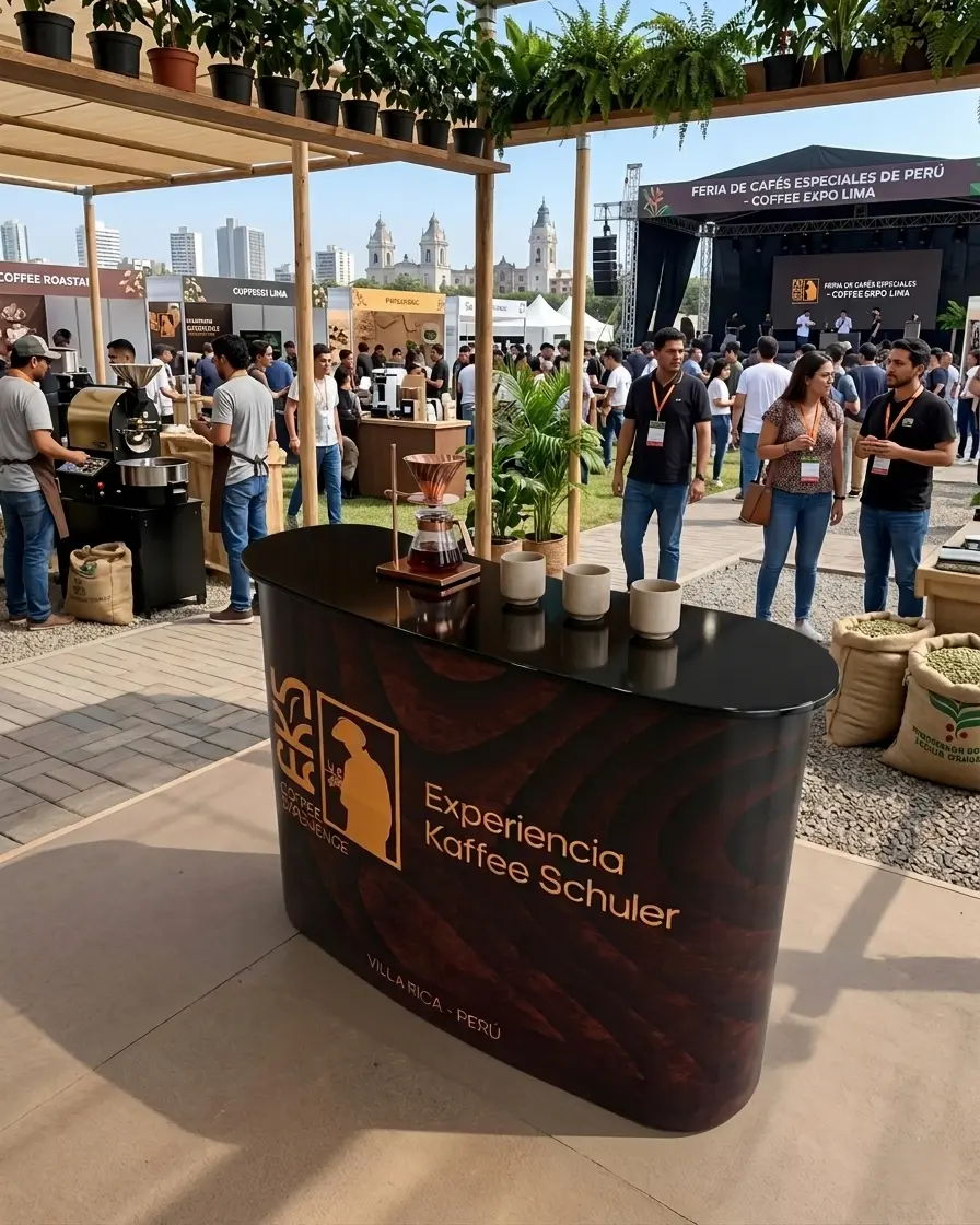 COUNTER PLEGABLE CURVO PARA FERIAS Y ACTIVACIONES