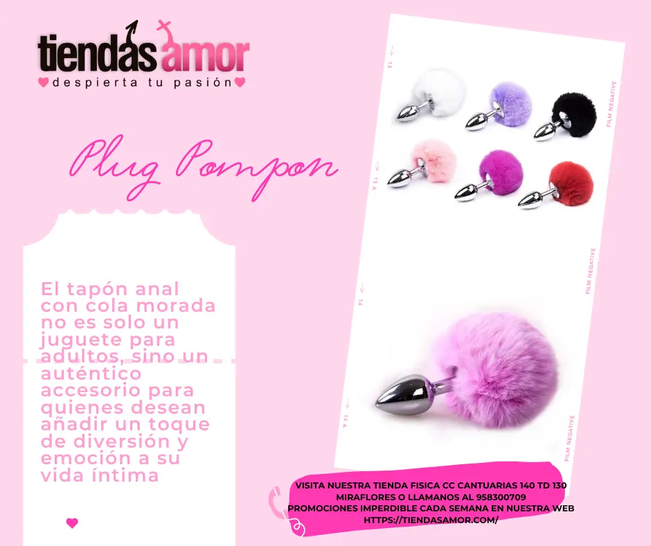 PLUG ANALES VIBRADORES COLA . SILICONA