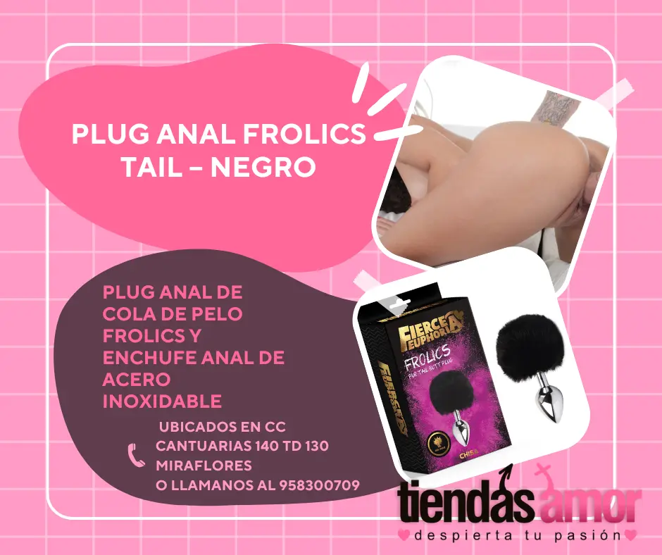 PLUG ANALES VIBRADORES COLA . SILICONA