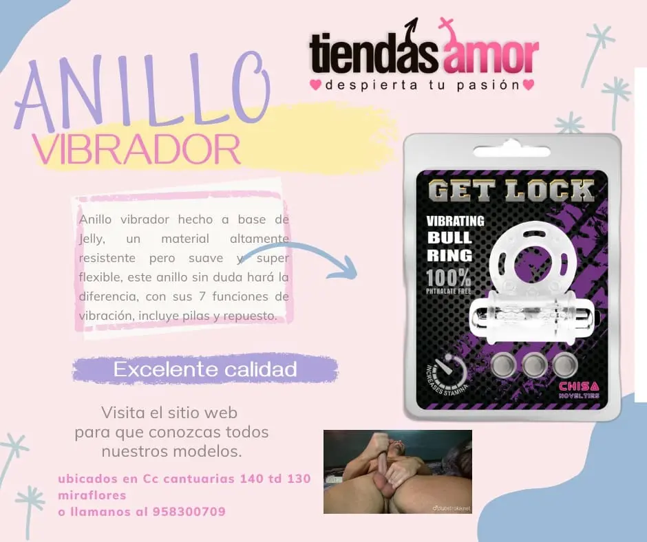ANILLOS VIBRADORES TIENDA AMOR SEXSHOP MIRAFLORES 958300709