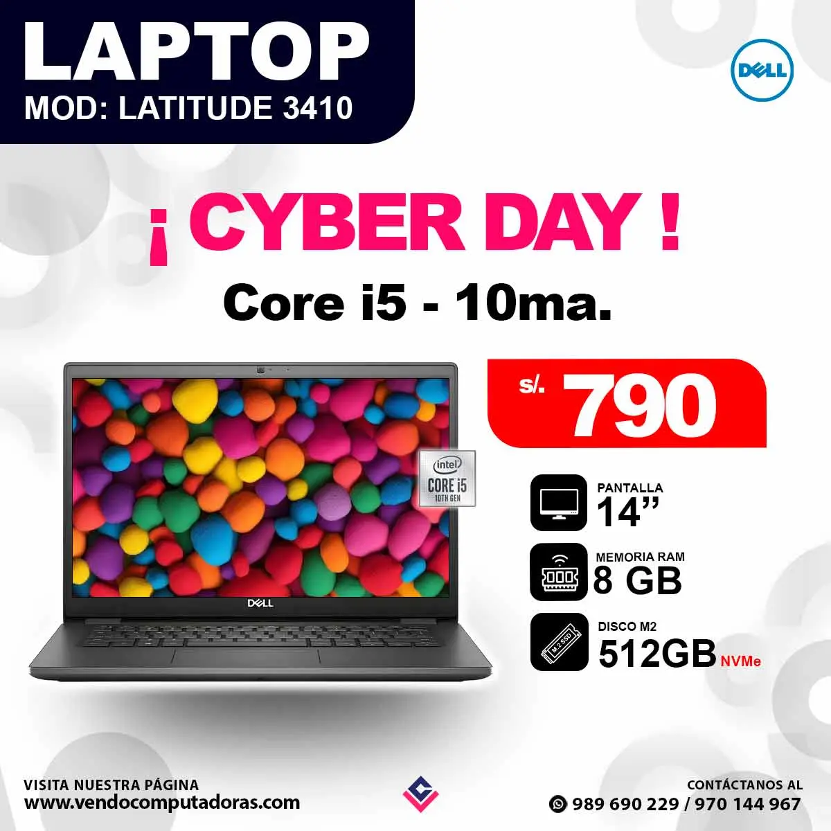 Laptop DELL Latitude 3410