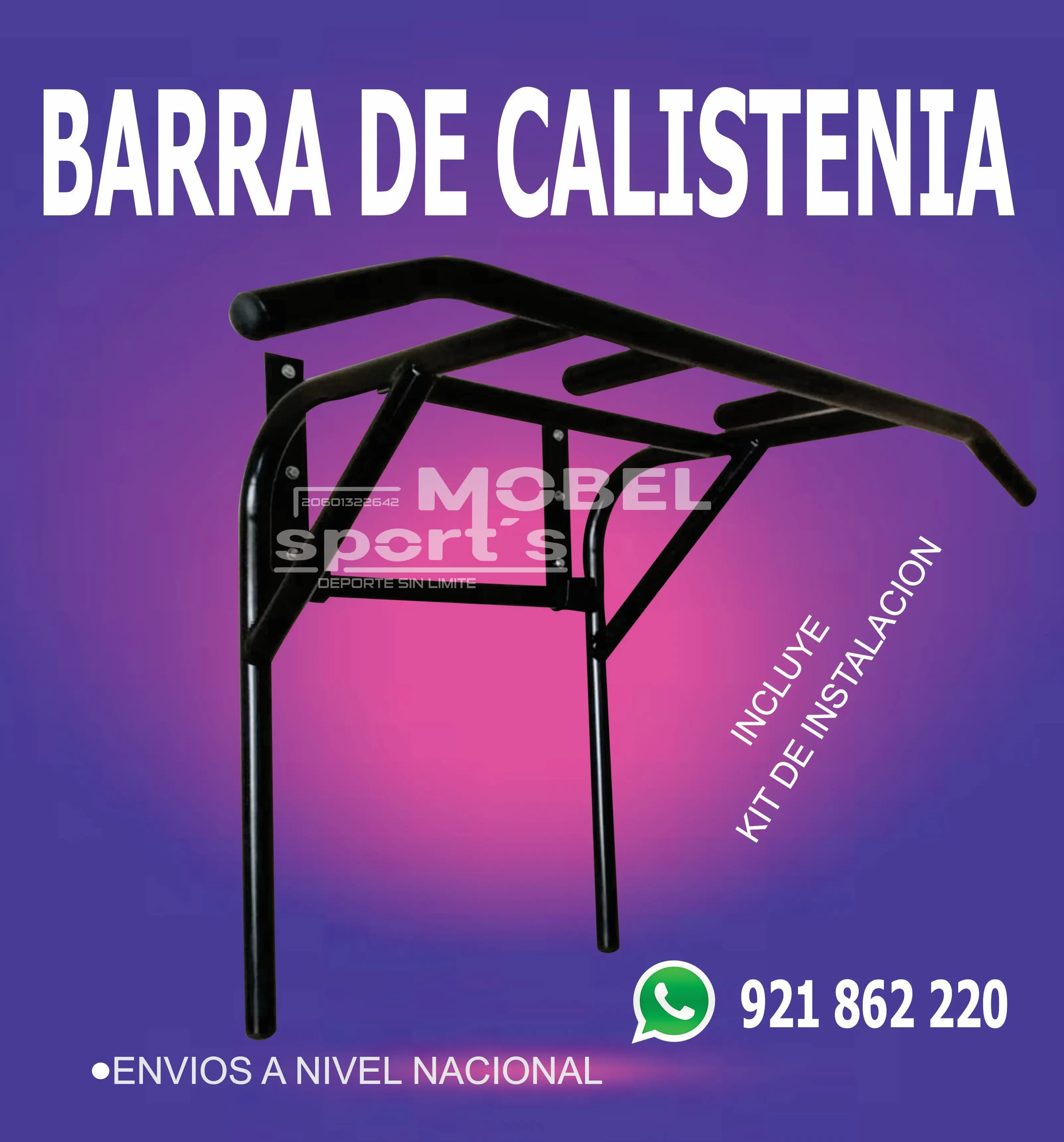 BARRA DE CALISTENIA MULTIFUNCIONAL MOBEL SPORTS