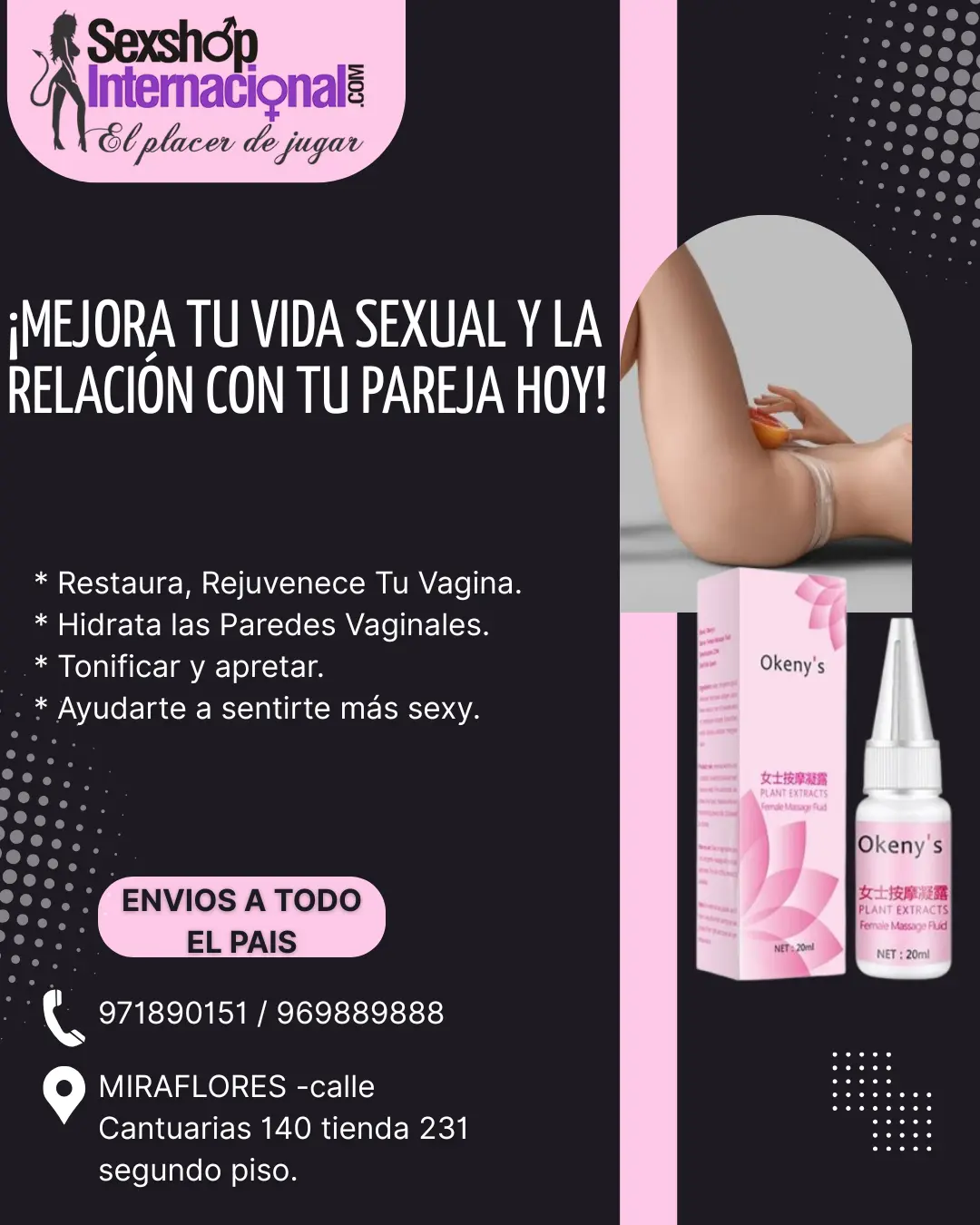 ESTIMULANTE ORGASMICO CAPSULA TOMALO CON TU BEBIDA FAVORITA 