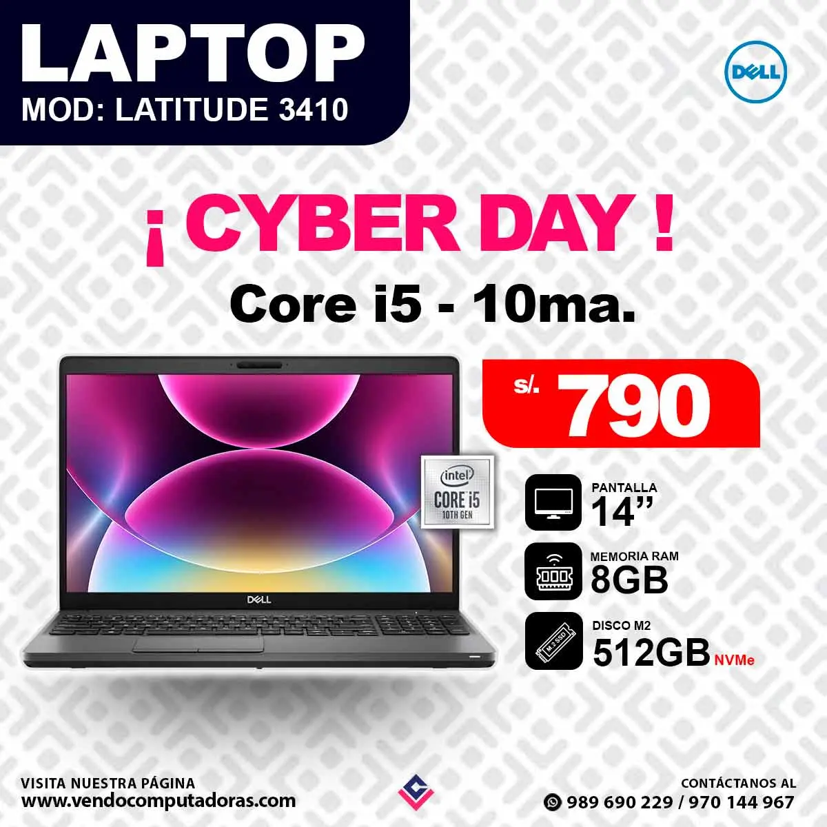 Laptop DELL Intel Core i5 - 10ma