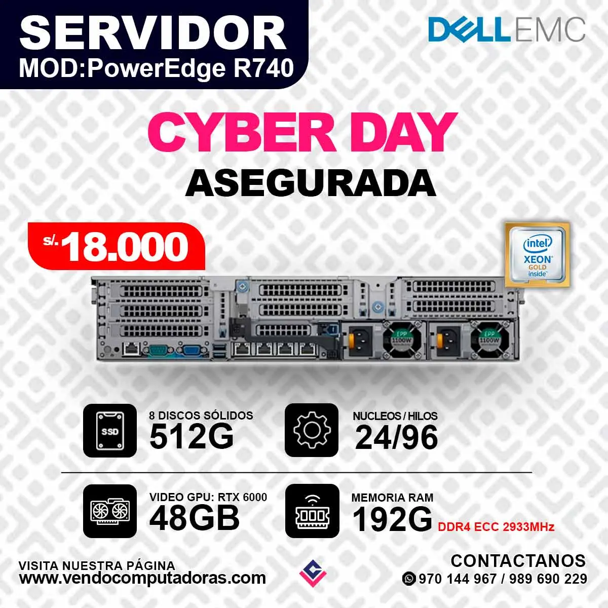 SERVIDOR DELLEMC PowerEdge R740