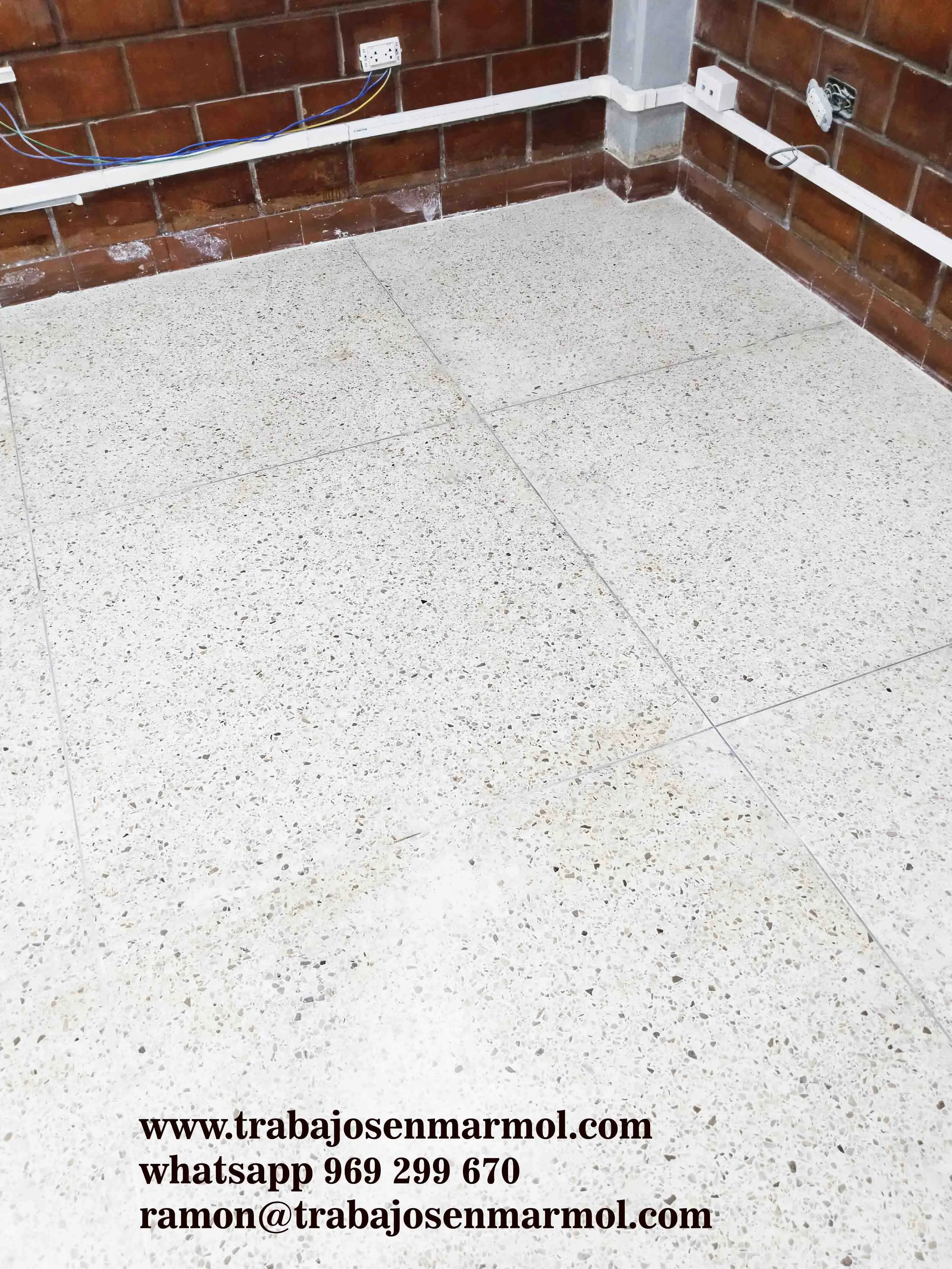 terrazo pulido o lavado mantenimiento profesional