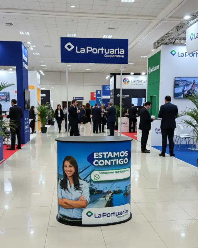 MODULO COUNTER OVALADO PARA EVENTOS Y PROMOCIONES