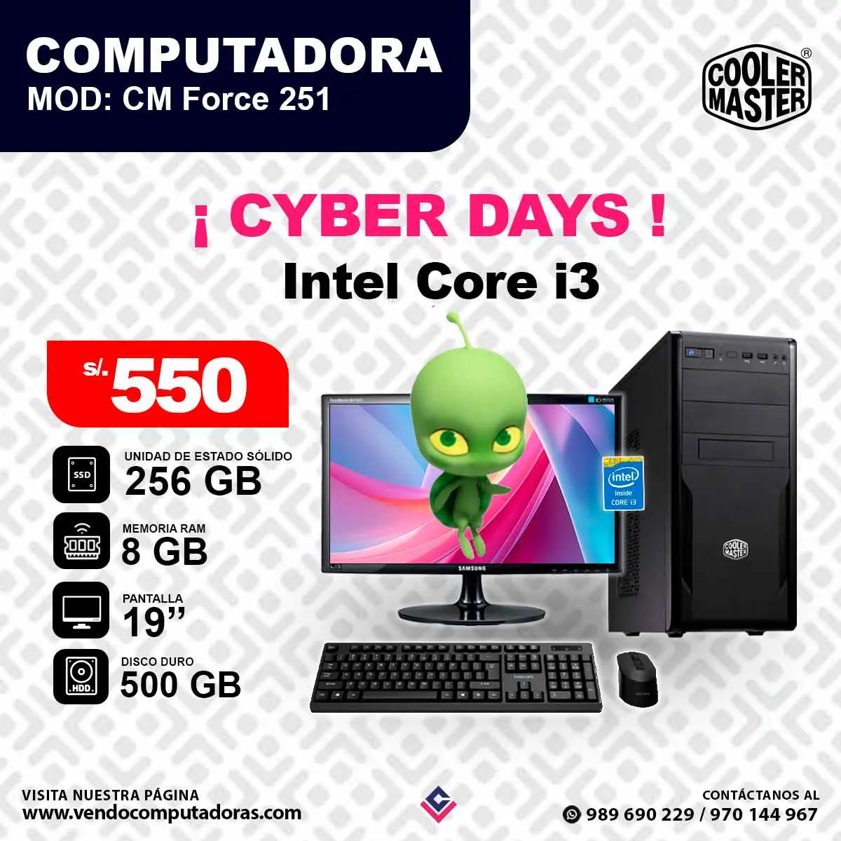 Computadora Samsung Intel Core i3 CM Force 251