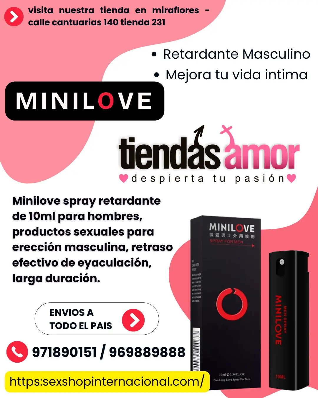  Sprays y retardantes TIENDAS AMOR SEXSHOP 958300709