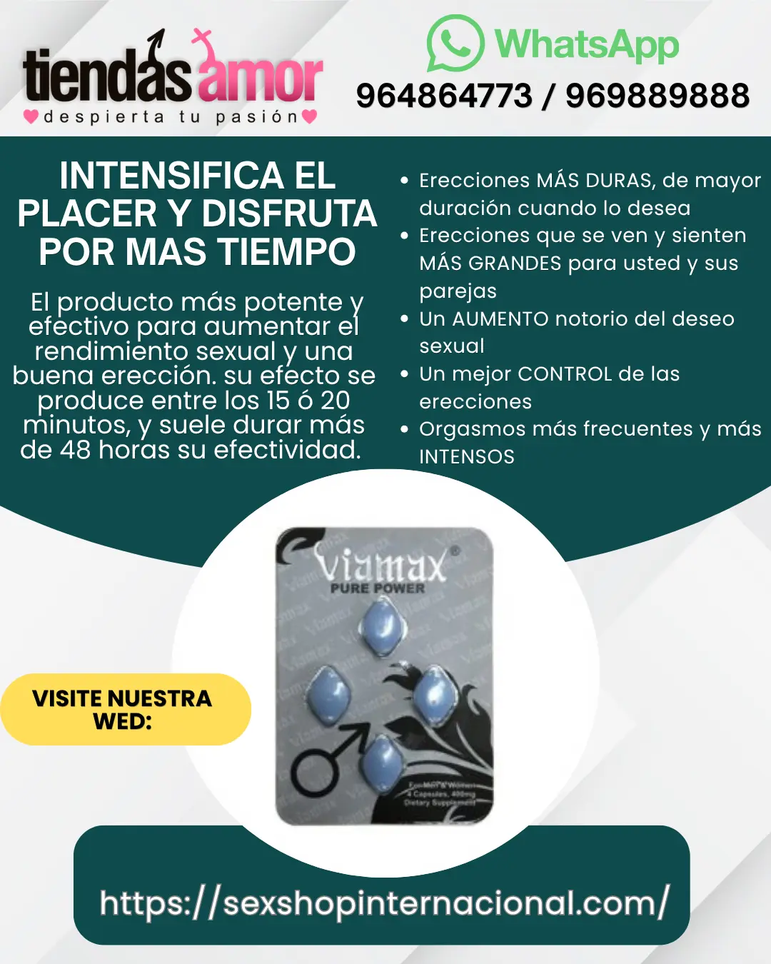 Potenciadores mejoran la energía física la potencia sexual
