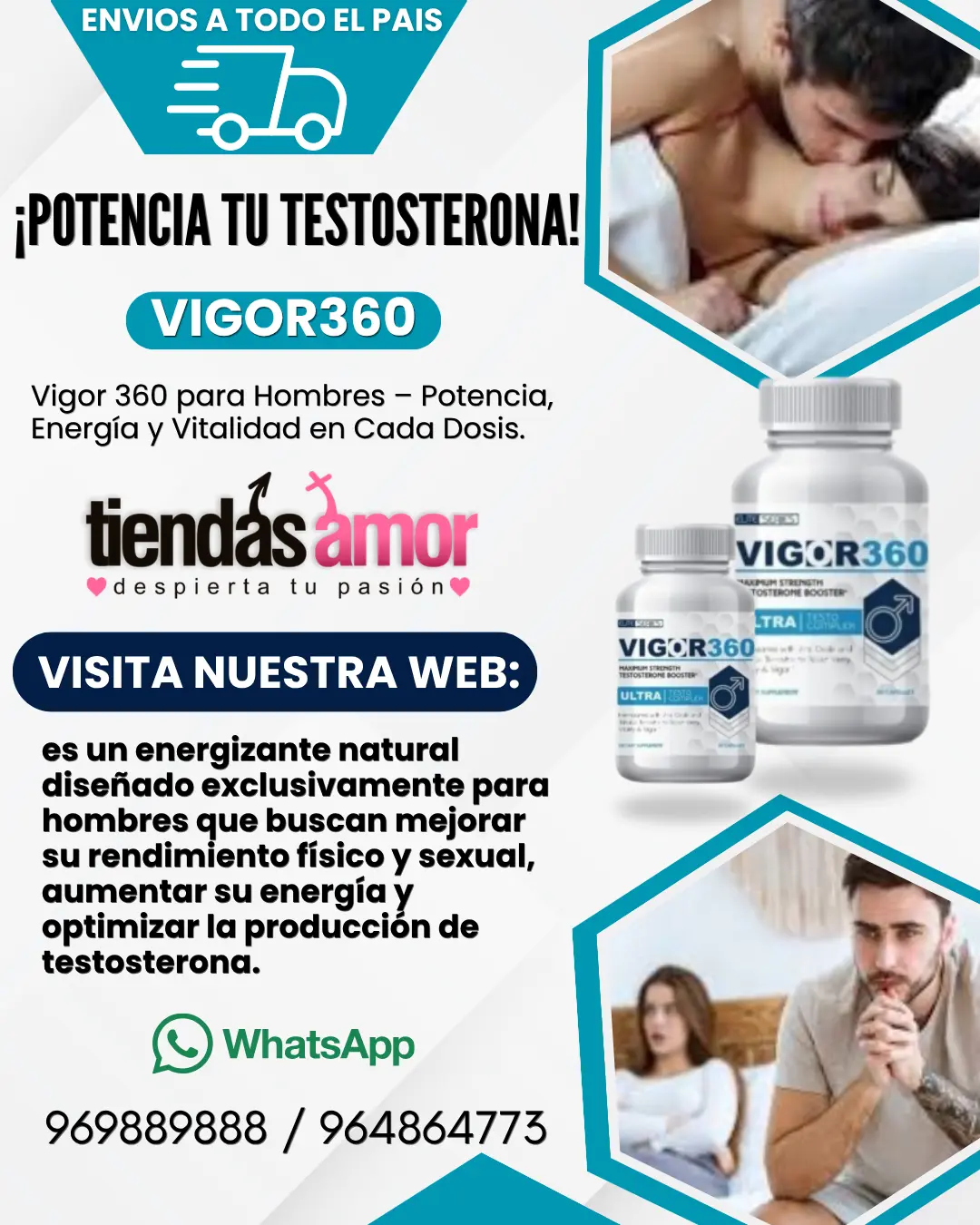 Potenciadores mejoran la energía física la potencia sexual