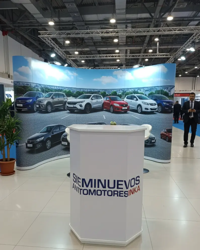 Modulo Publicitario Hexagonal para Ferias Eventos y Activaci