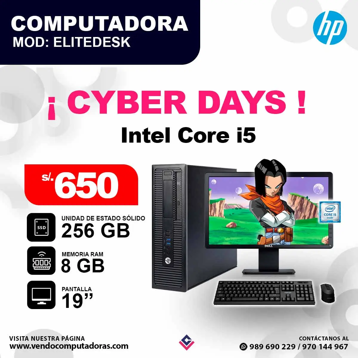 Computadora EliteDesk core i5