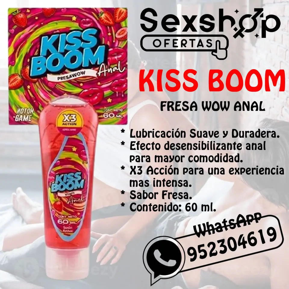 KISS BOOM BANANA LUBRICANTE ANAL DESENSIBILIZANTE 60 ML 