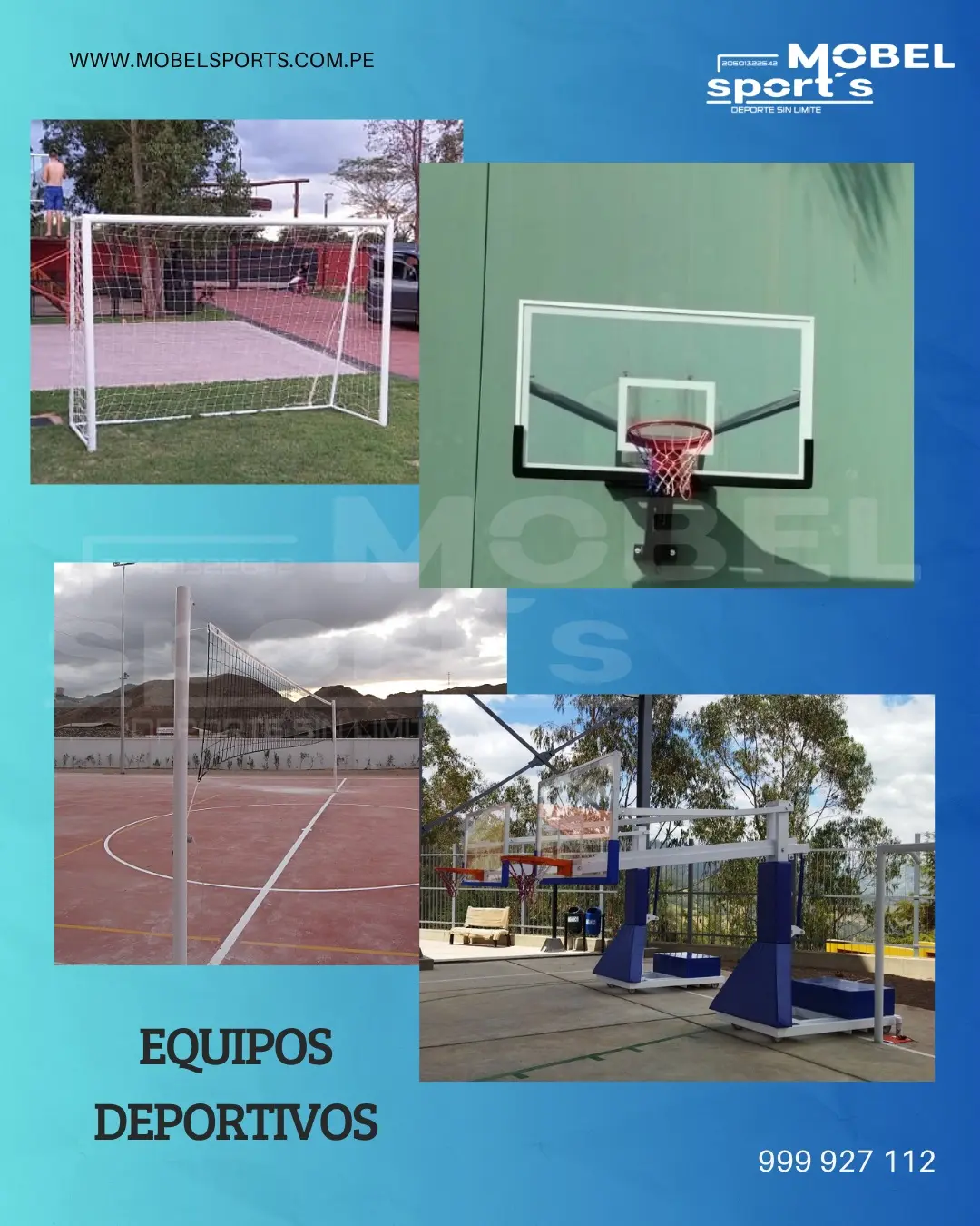 Tablero de basquetbol hidrualico mobel sports