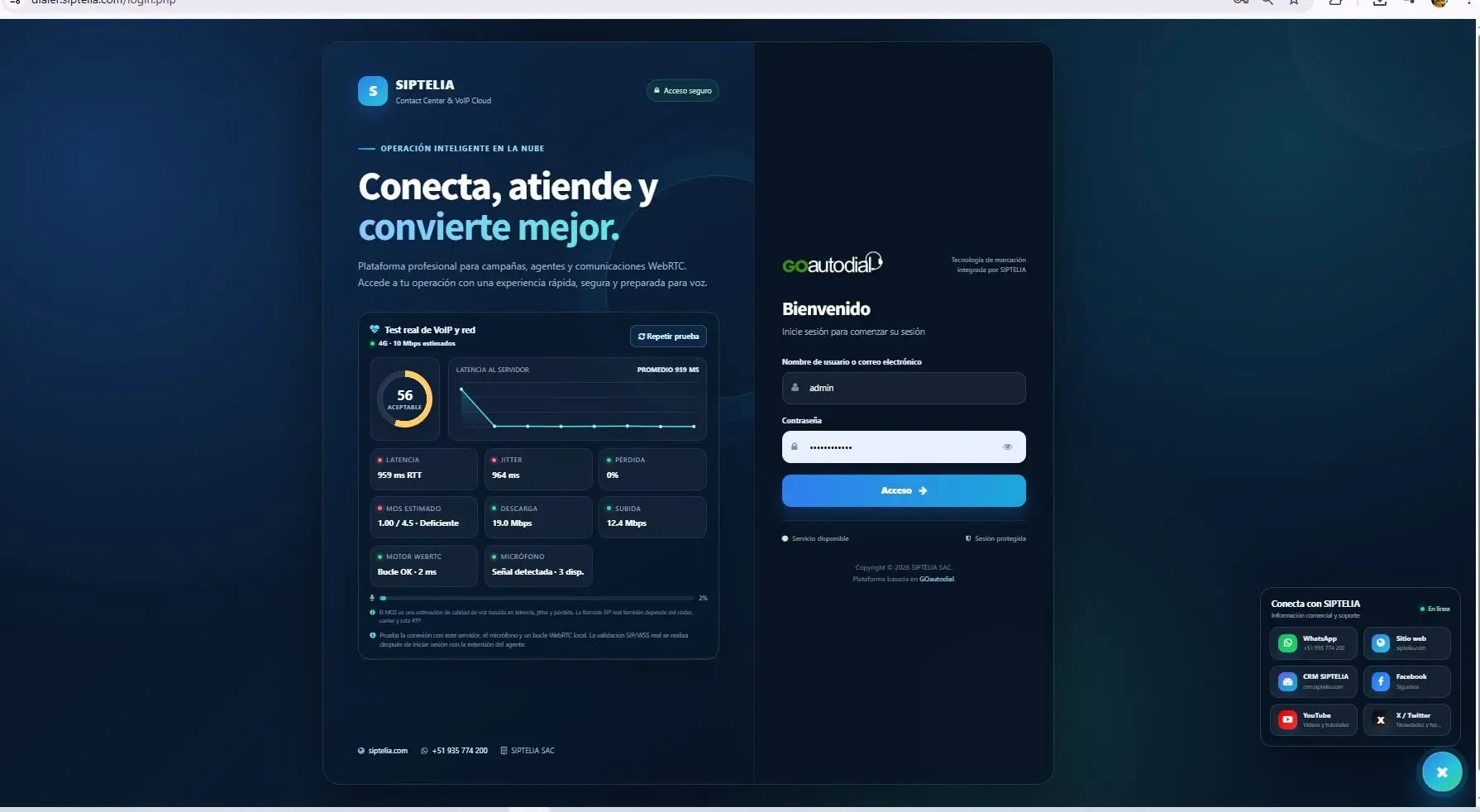 SIPTELIA SAC brinda soluciones tecnológicas para empresas