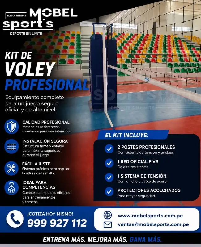 Castillo de básquet plegable y transportable mobel sports