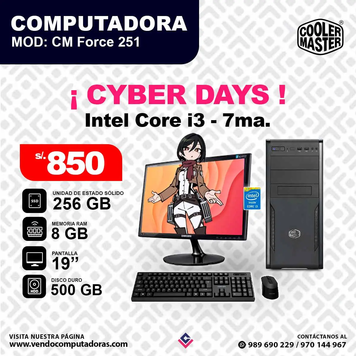 Computadora Samsung Intel Core i3 7ma