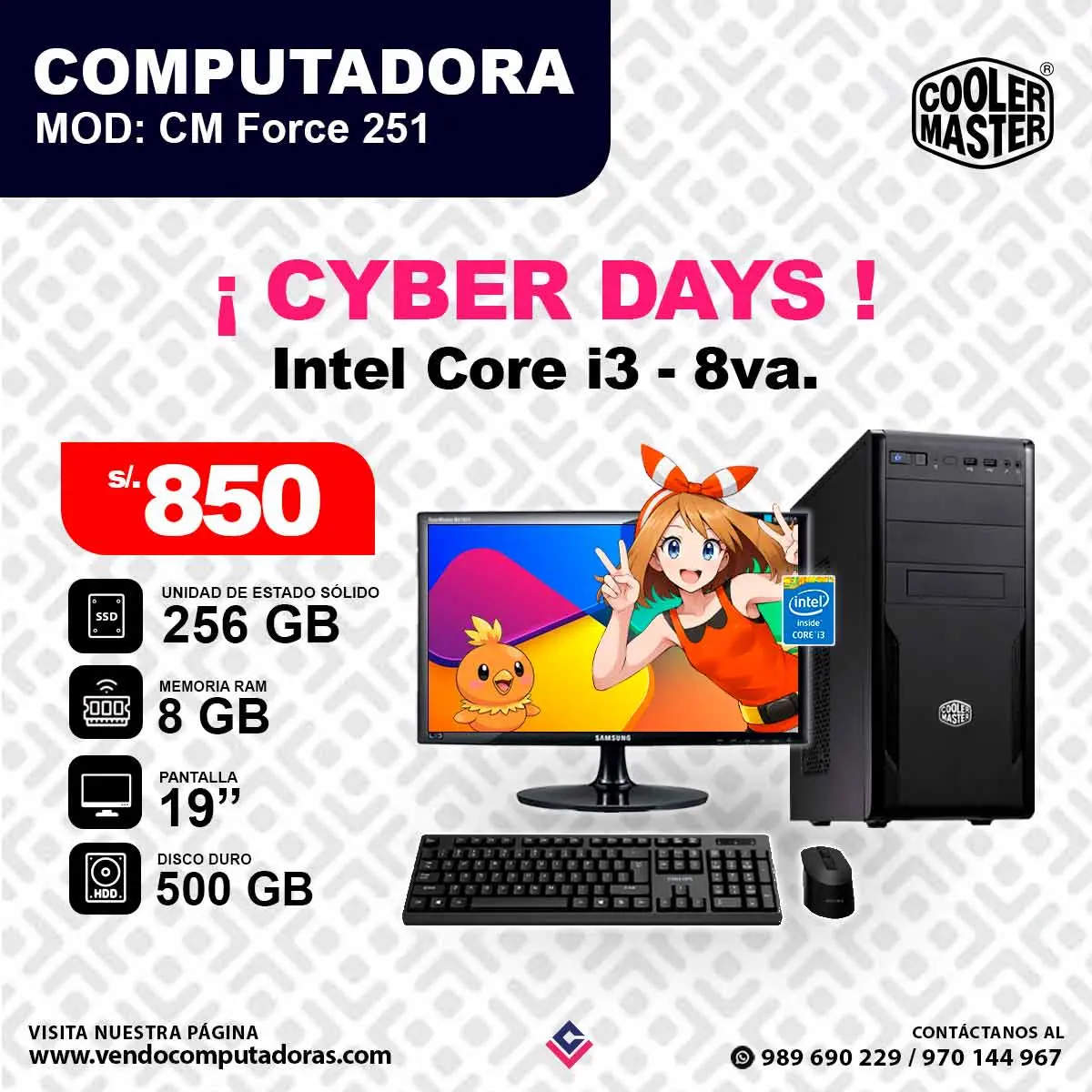 Computadora Samsung Intel Core i3 8va