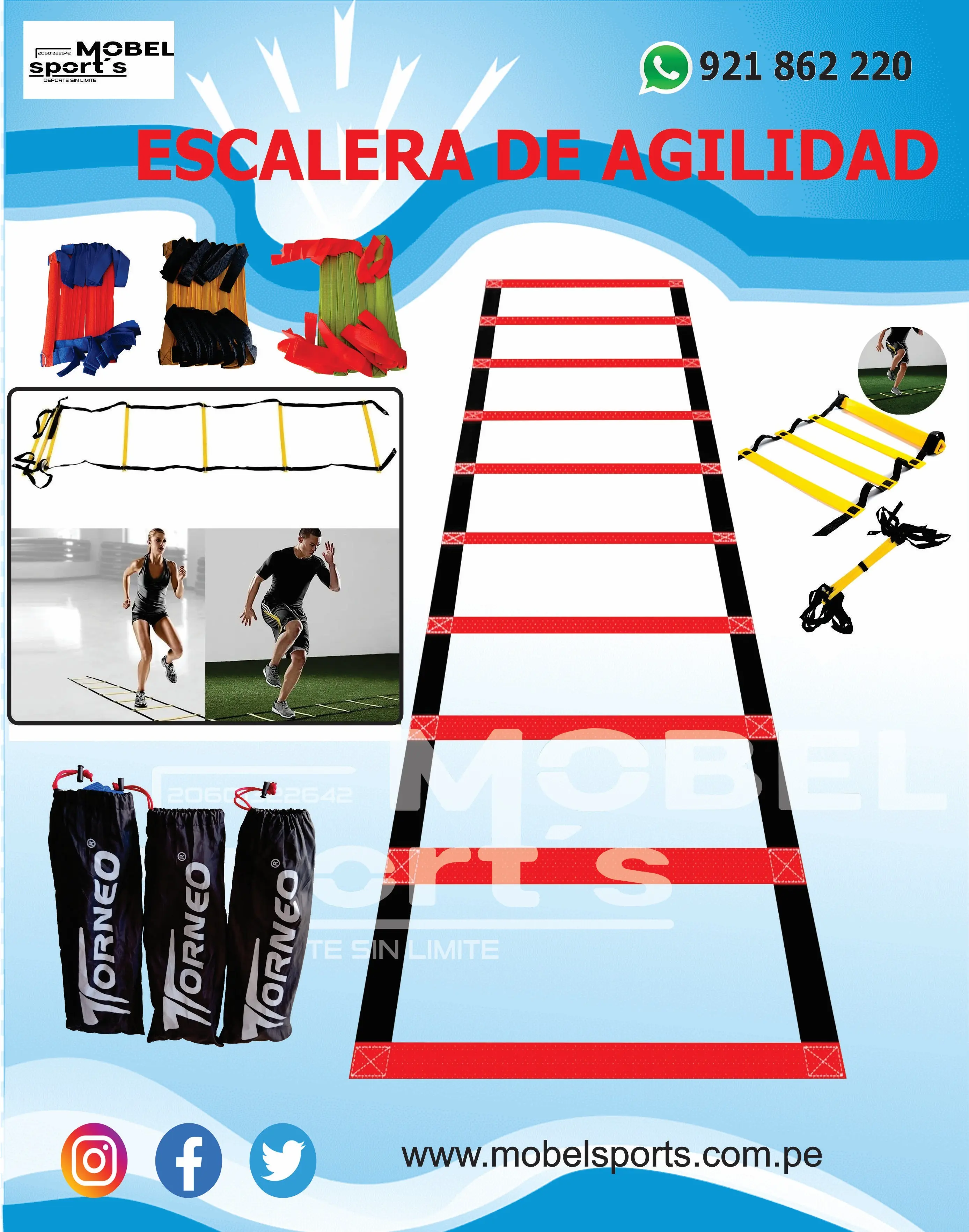 BANDAS DE RESISTENCIA EJERCICIOS GYM MOBEL SPORTS 