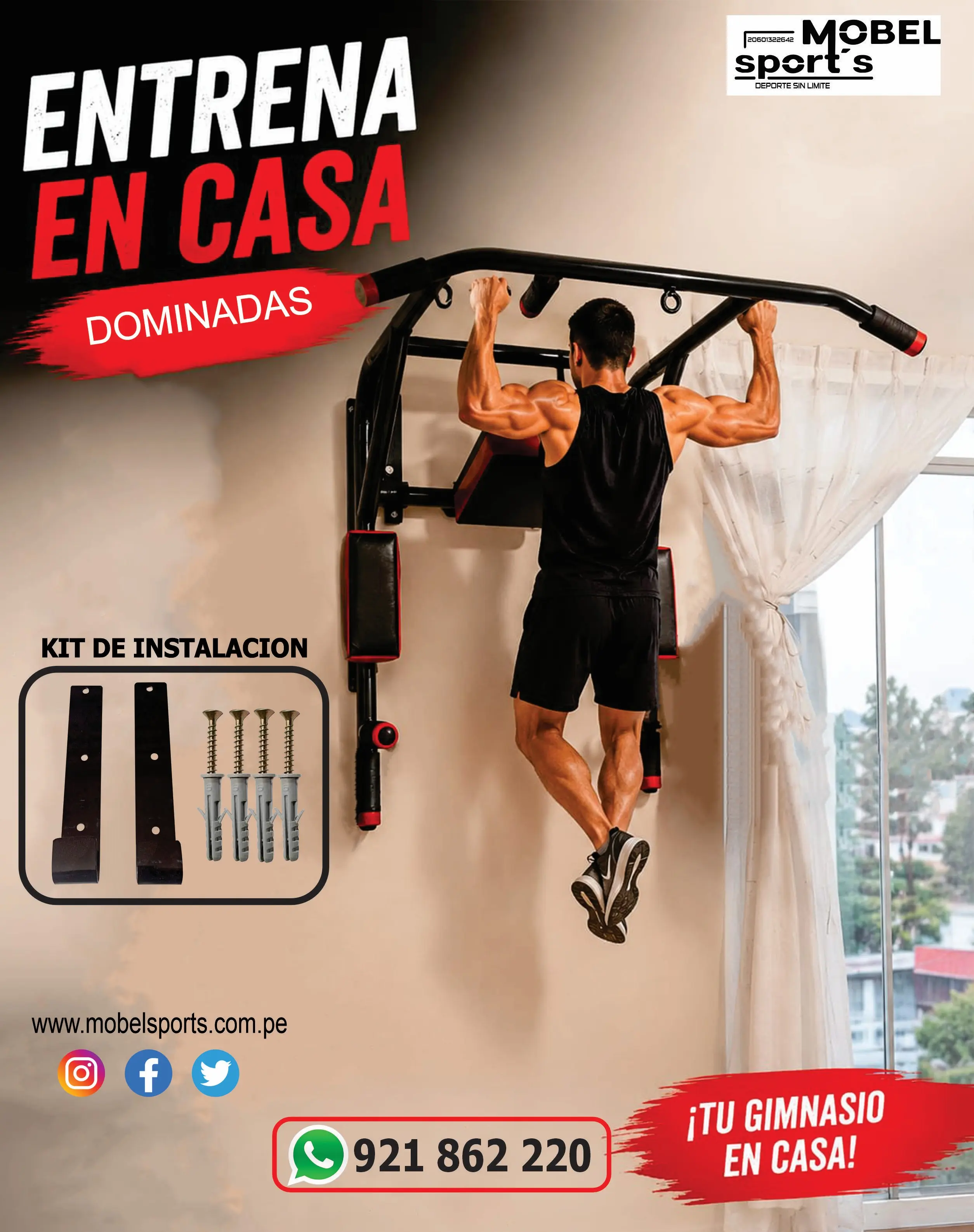 BANDAS DE RESISTENCIA EJERCICIOS GYM MOBEL SPORTS 