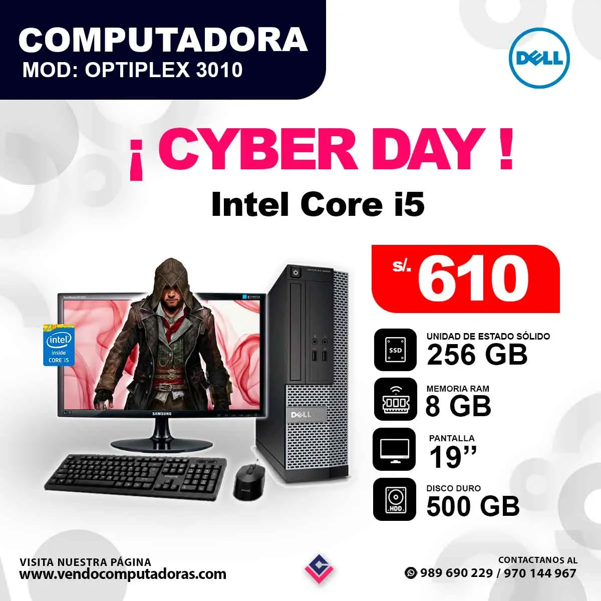 PC DELL OPTIPLEX 3010 intel core i5