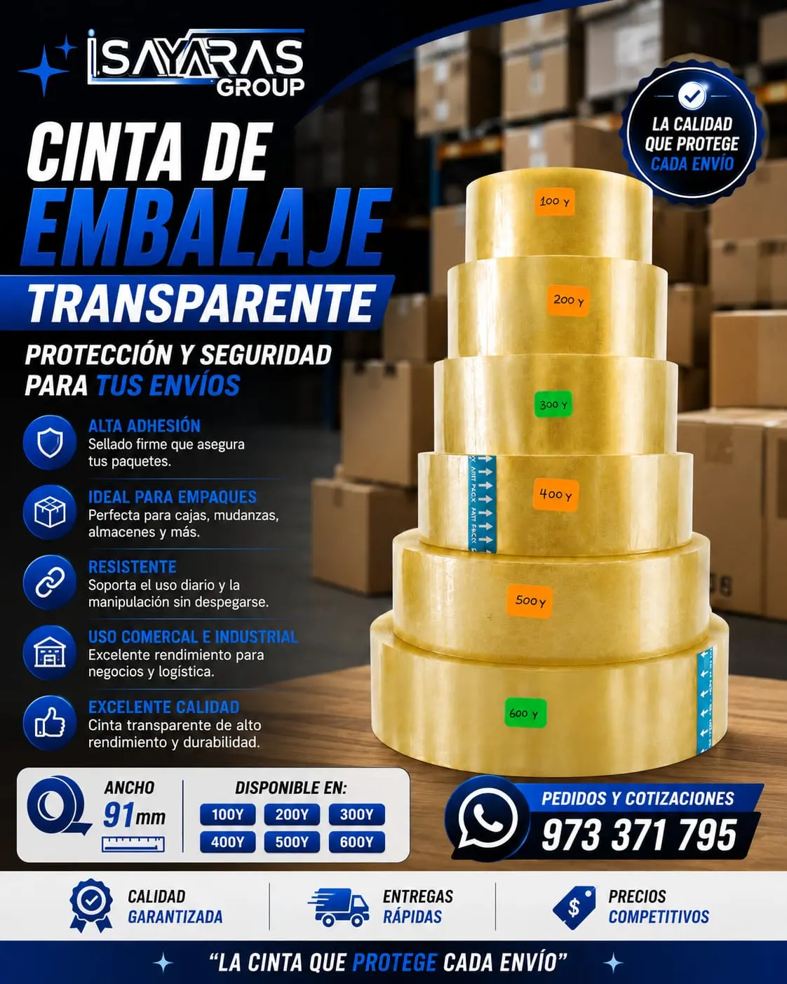 STRETCH FILM PLÁSTICO RESISTENTE 