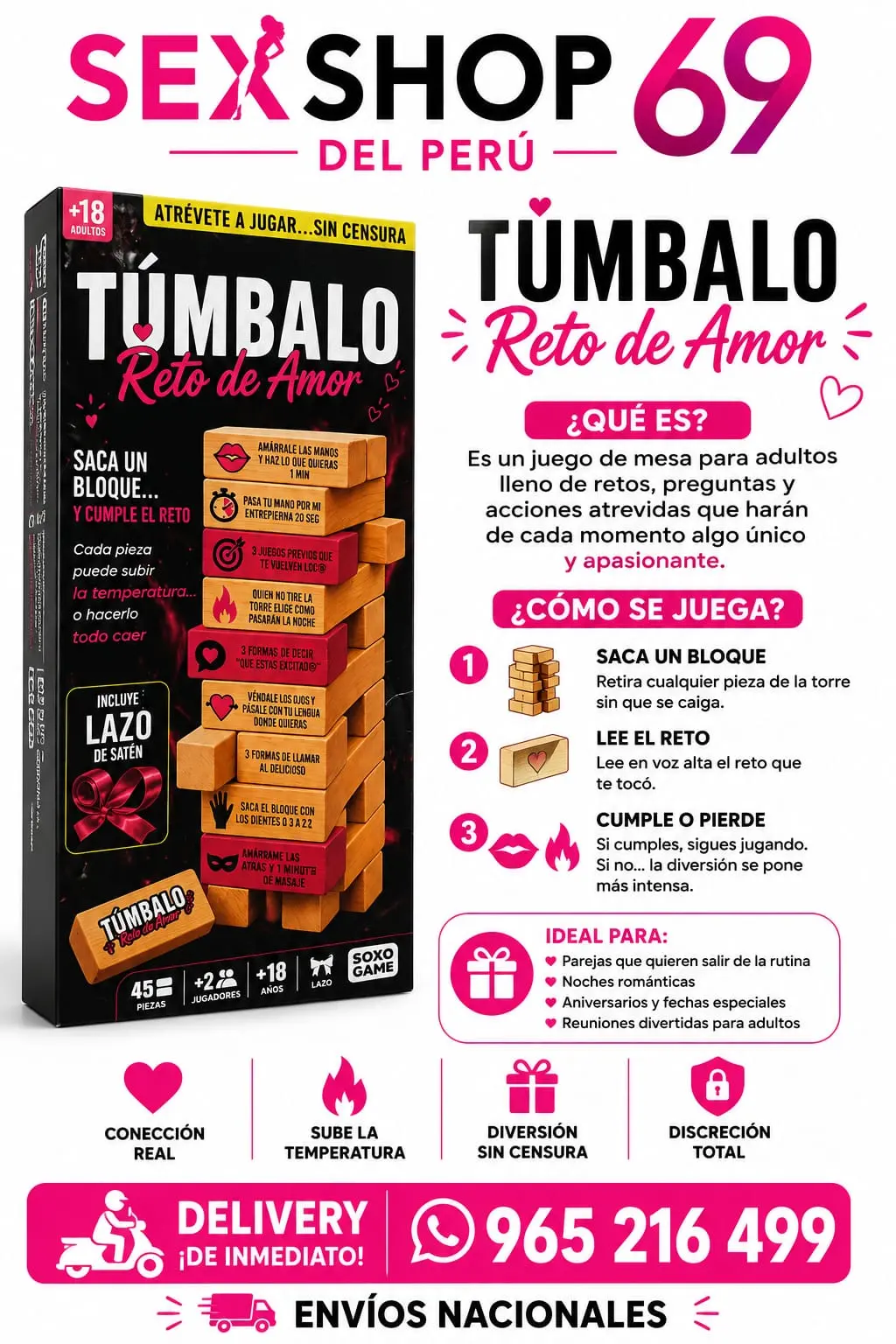 Monogamy Juego de Mesa Juegos para Adultos Perú sex shop