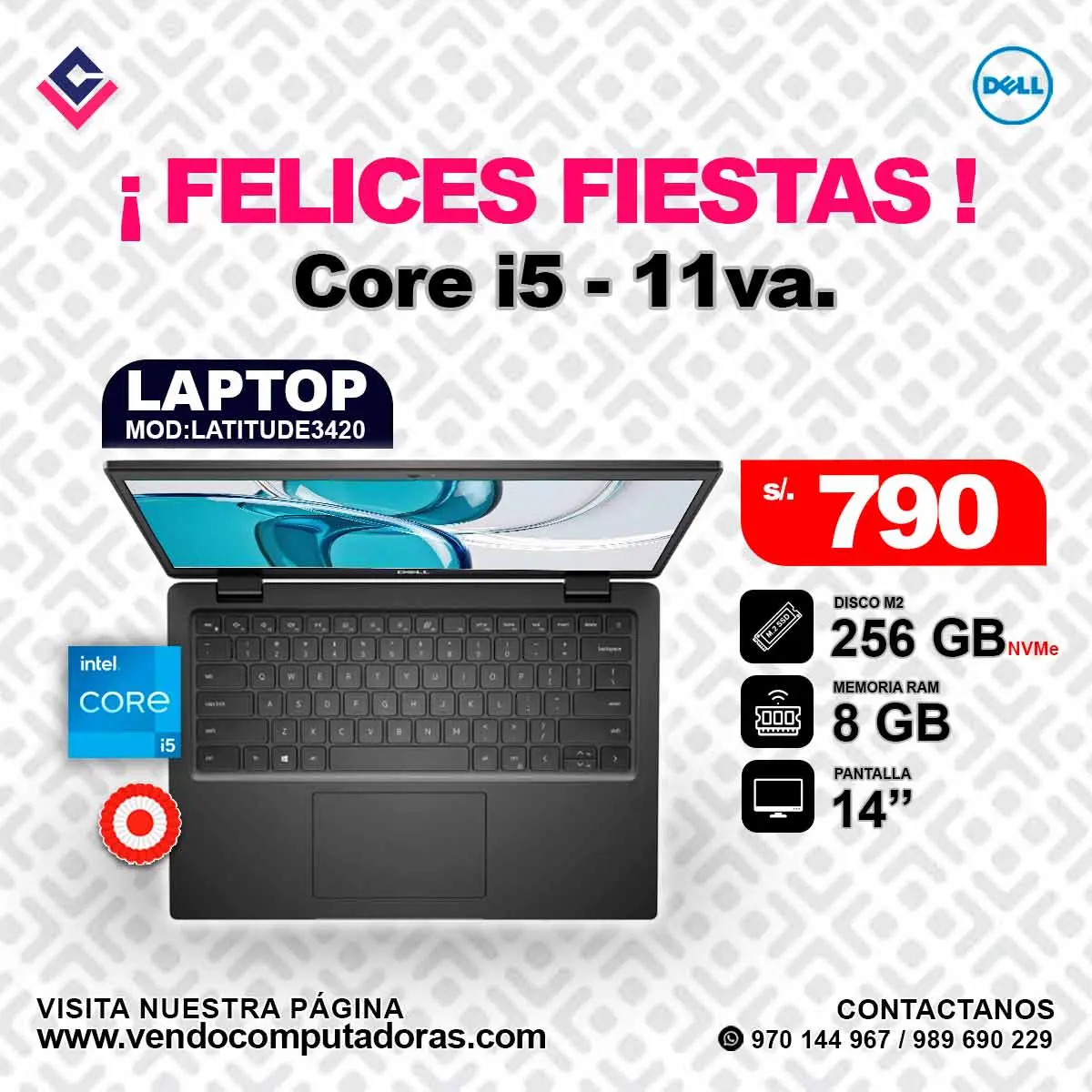 Laptop DELL Intel core i5-11va.