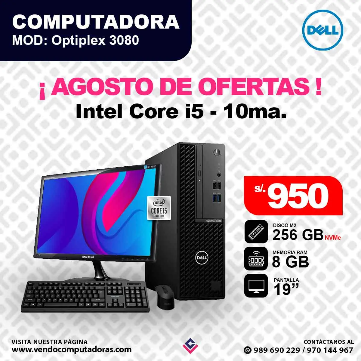 Laptop DELL Intel Core i5 10ma.