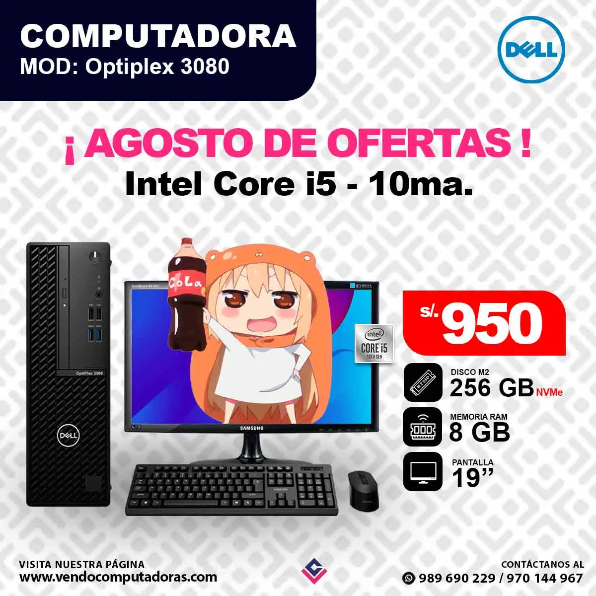 Laptop DELL Intel Core i5 10ma.
