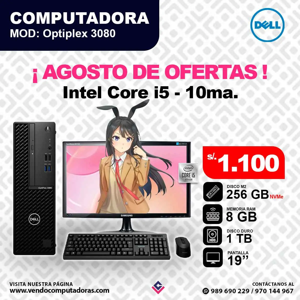 Laptop DELL Intel Core i5 10ma.