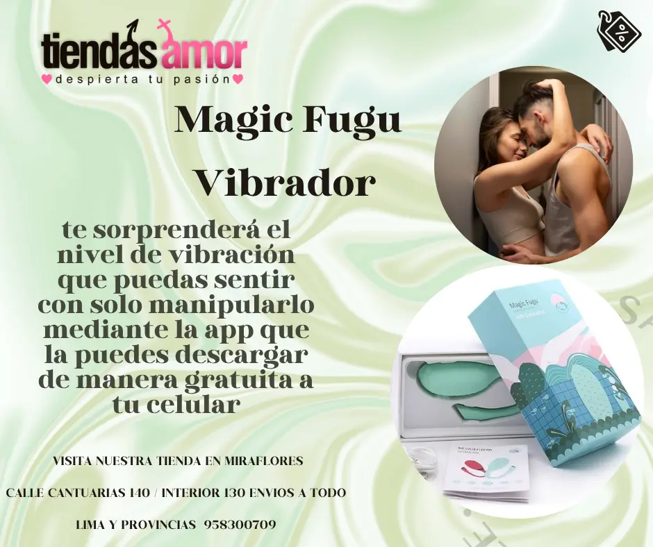Magic Fugu Vibrador a Distancia tiendas amor miraflores 