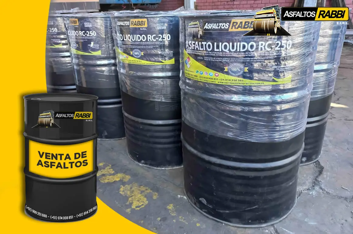 EMULSIÓN ASFÁLTICA ROTURA LENTA Y RAPIDA ASFALTO RC-250 