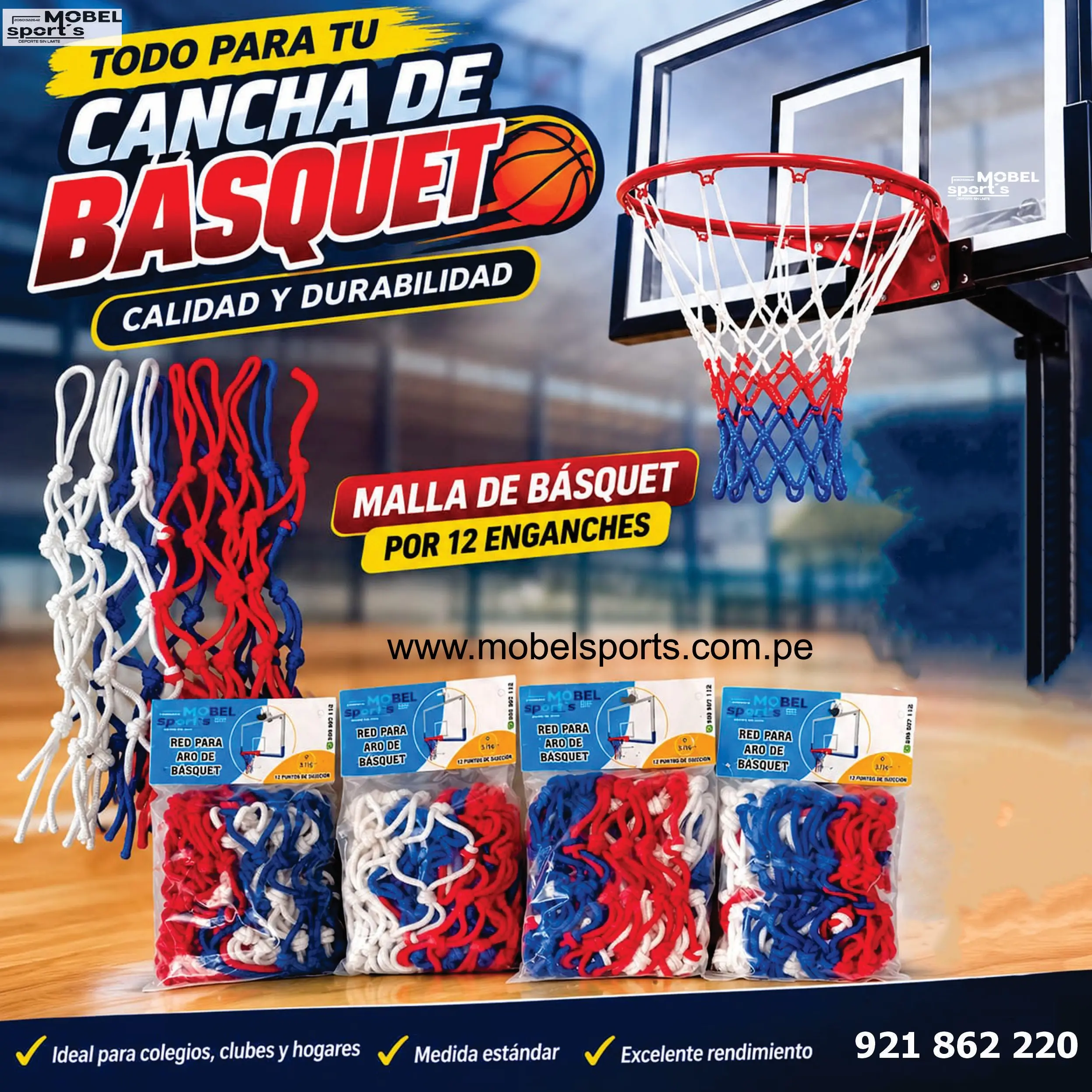 Antena para net de vóley MOBEL SPORTS