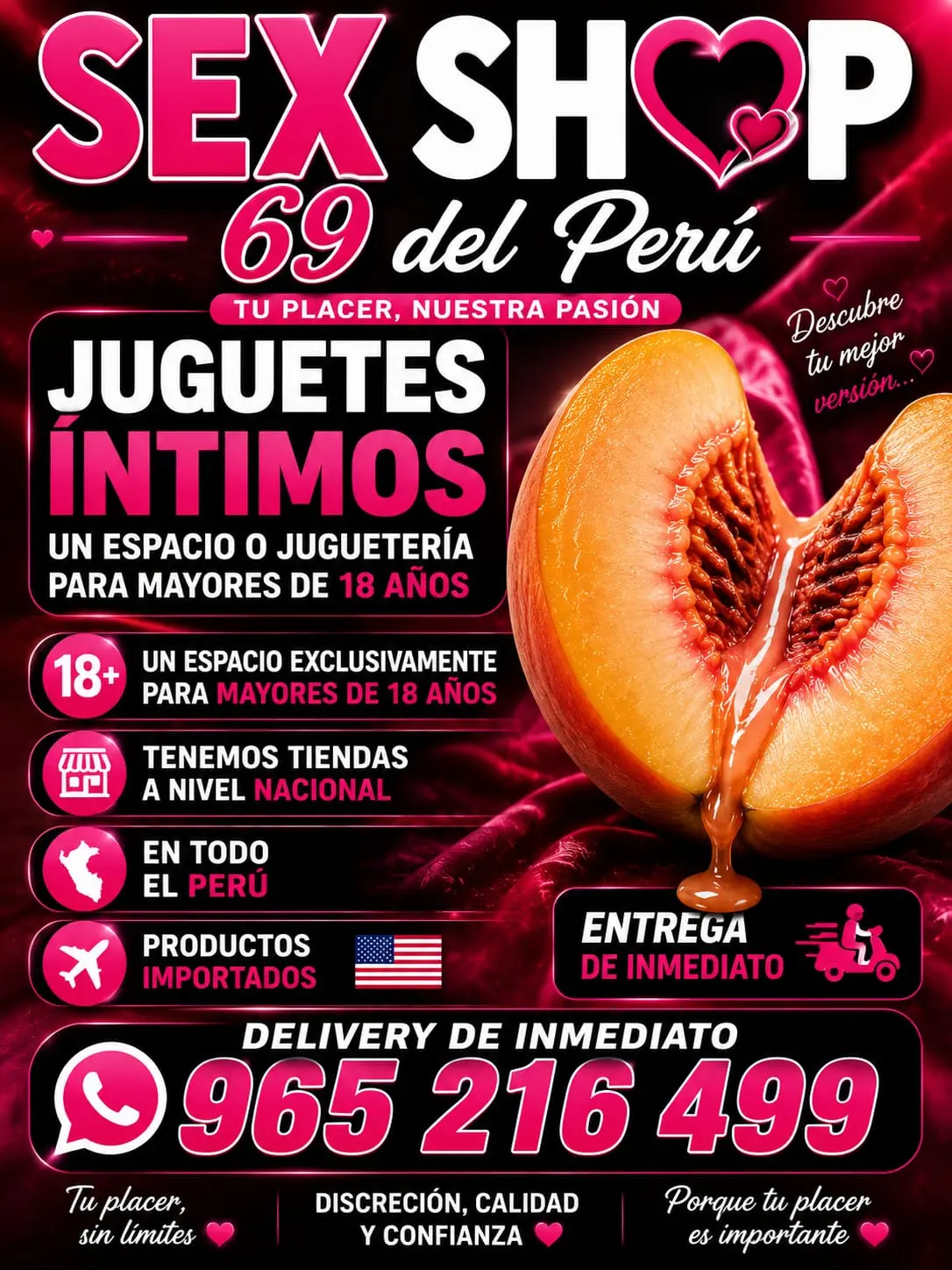 Juguetes íntimos en Perú sex shop tumbes