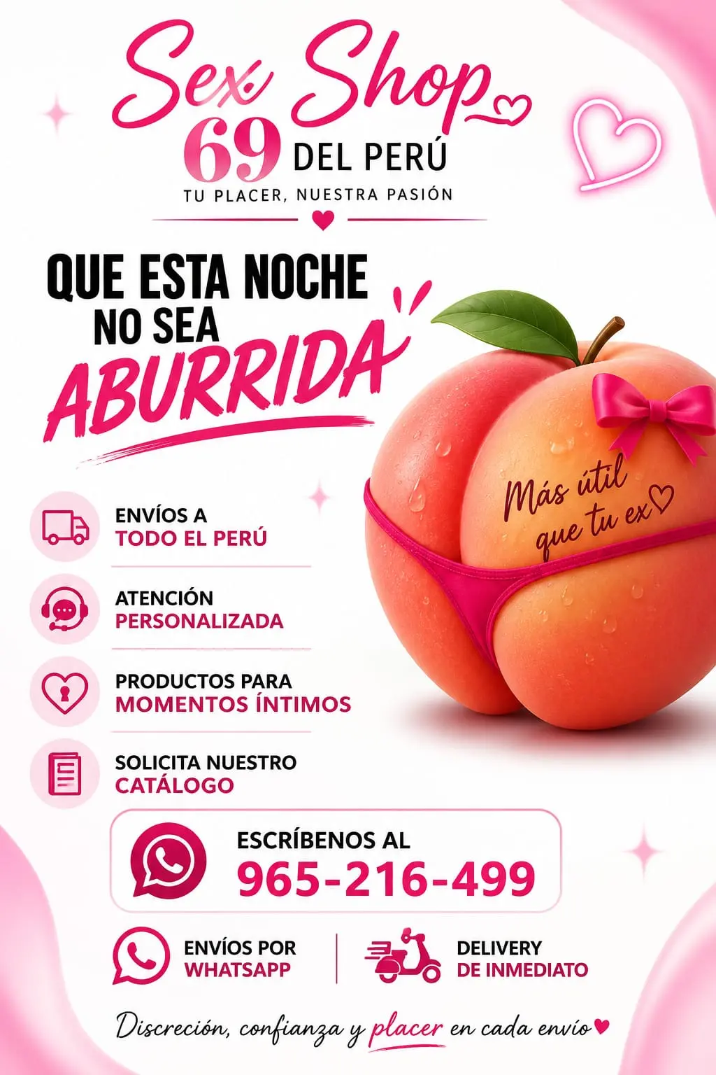 Juguetes íntimos en Perú sex shop tumbes
