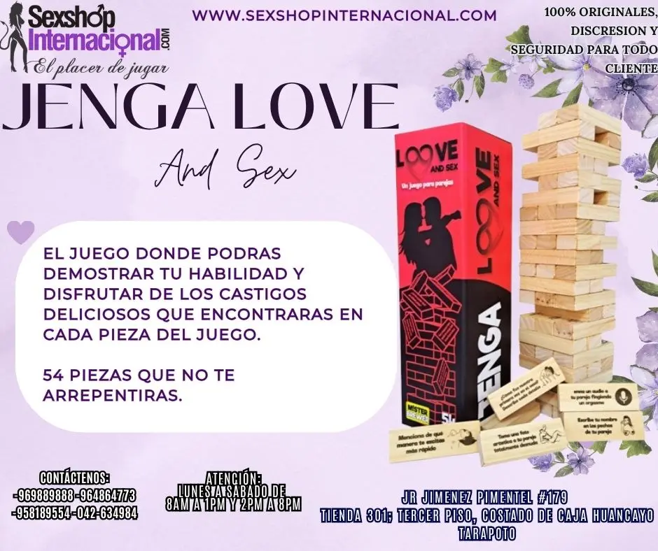 EL JUEGO CLASICO JENGA PARA ADULTOS PIEZAS DE PLACER TIENDAS
