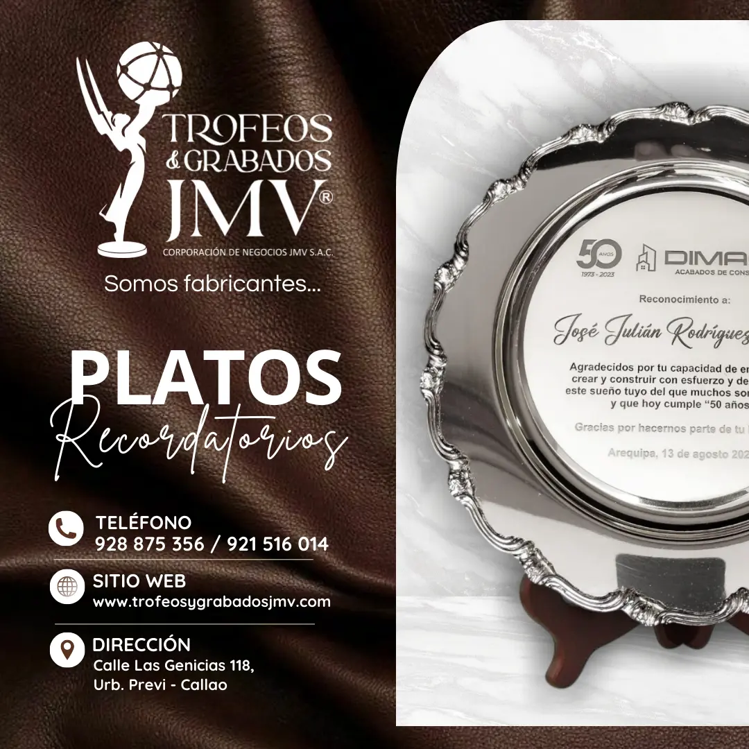 PLATOS RECORDATORIOS