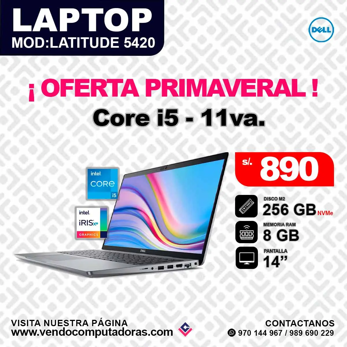 Laptop DELL Intel Core i5 - 11va 