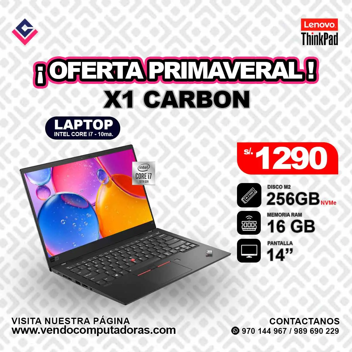 Laptop Lenovo Thinkpad X1 CARBON GEN 8