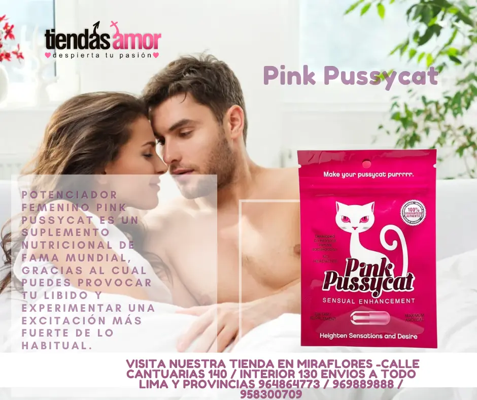 PINK PUSSYCAT EXTITANTE PARA ELLAS TIENDAS AMOR MIRAFLORES 