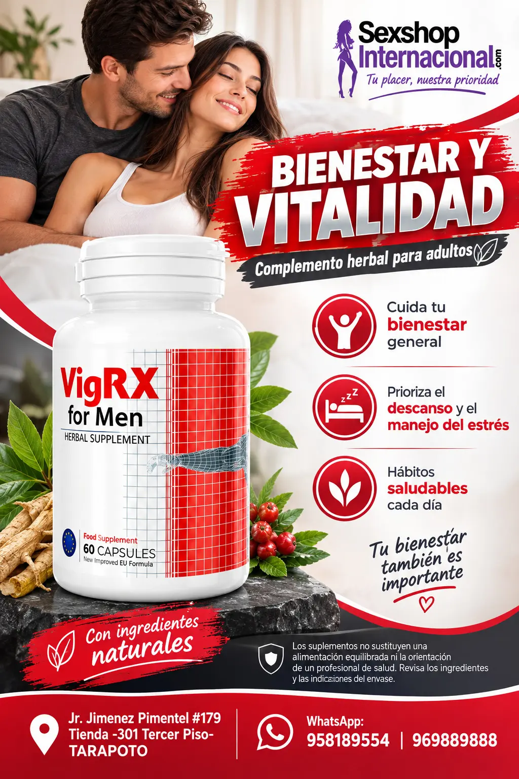 VIGRX FOR MEN CAPSULAS QUE BRINDAN EL MEJOR POTENCIADOR Y TA