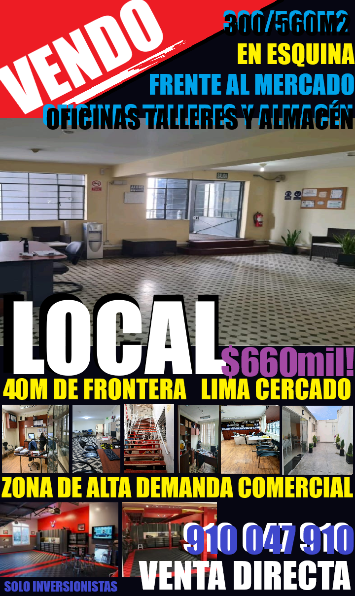 REMATO LOCAL INDUSTRIAL 300 560M2 750mil 
